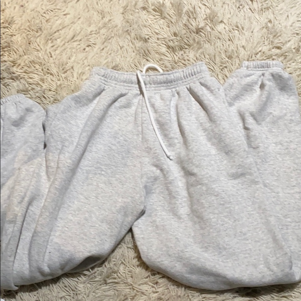 Grey sweatpants
